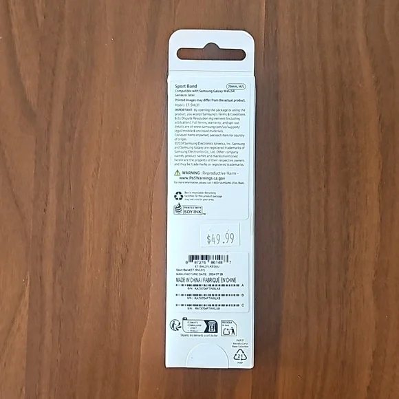 NWT Samsung Galaxy Watch7 Sport Band, M/L, Green - Picture 2 of 7